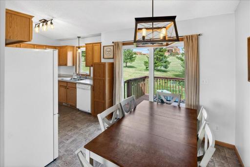 Whether hosting holiday meals or weeknight dinners, the dining space is perfectly positioned to bring everyone together.