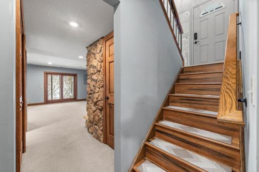 Entering the lower level is a retreat in itself.