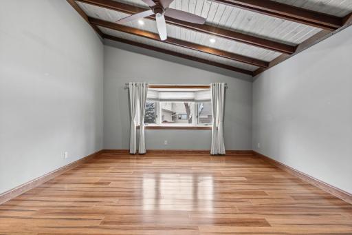 very angle of the primary bedroom brings in relaxation.