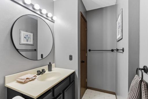 Includes a linen closet in the main bathroom.