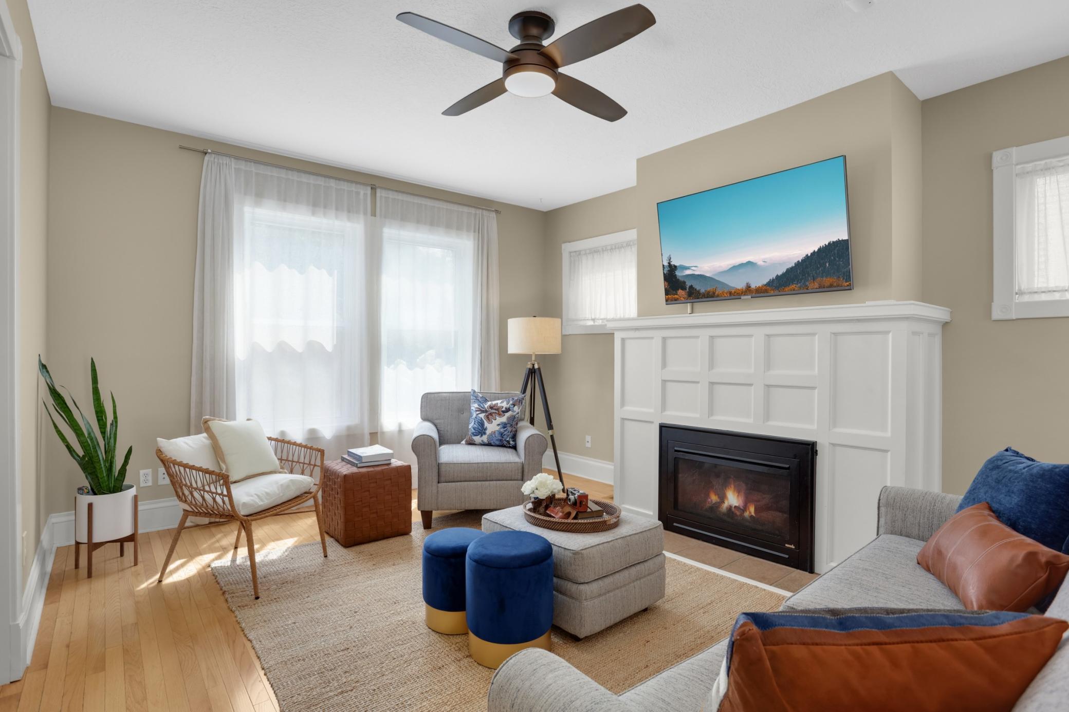 Completely renovated in the early 2000s, this home features a modern layout with open concept main level. Note the great natural light throughout