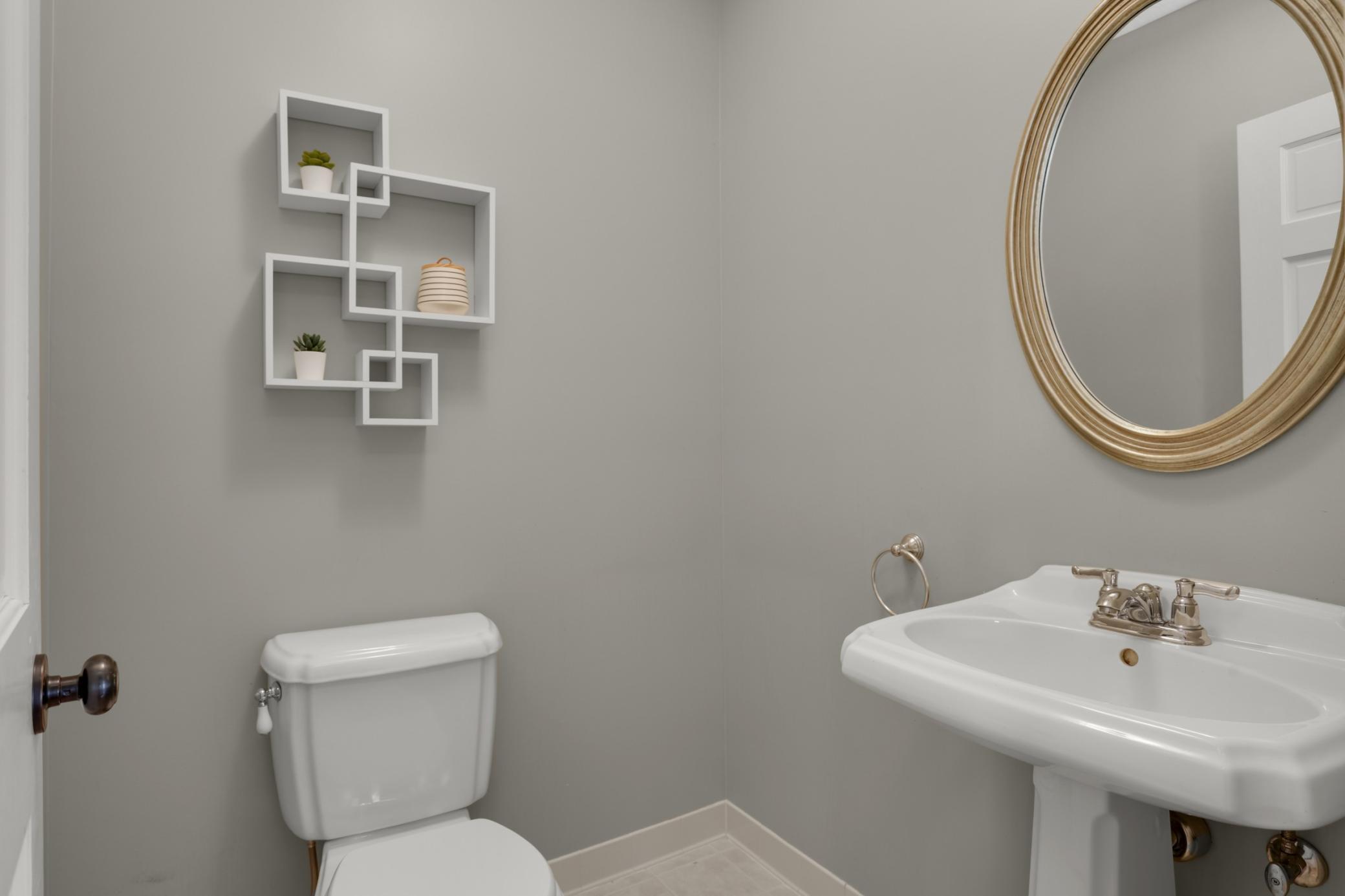 Convenient main floor half bath - a must for modern living!