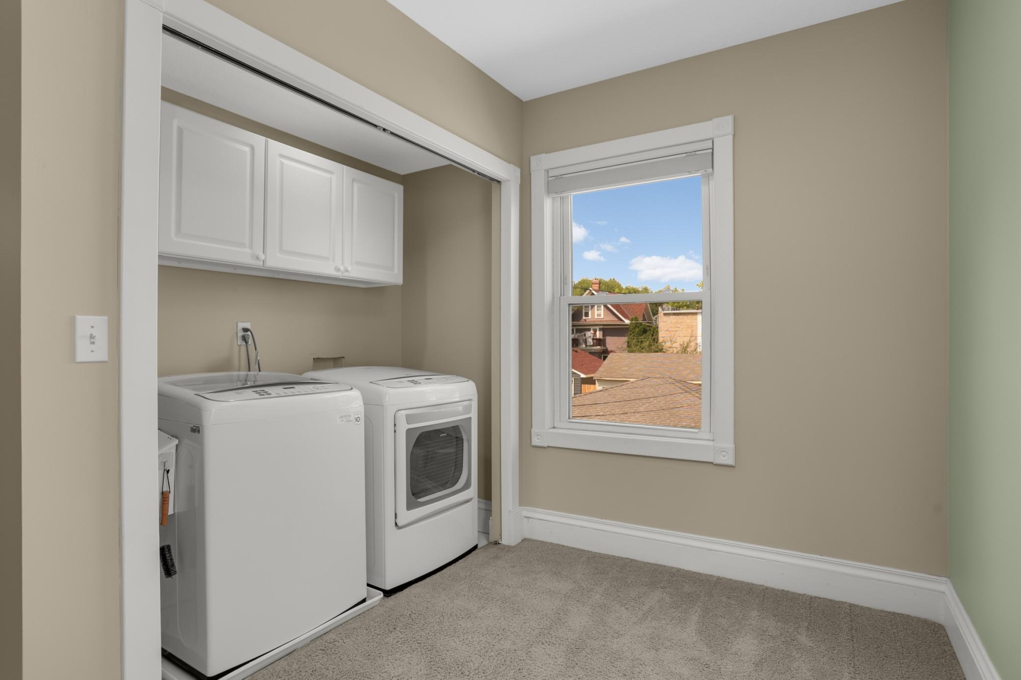 An absolute treat in an older home - second level laundry, conveniently located near bedrooms