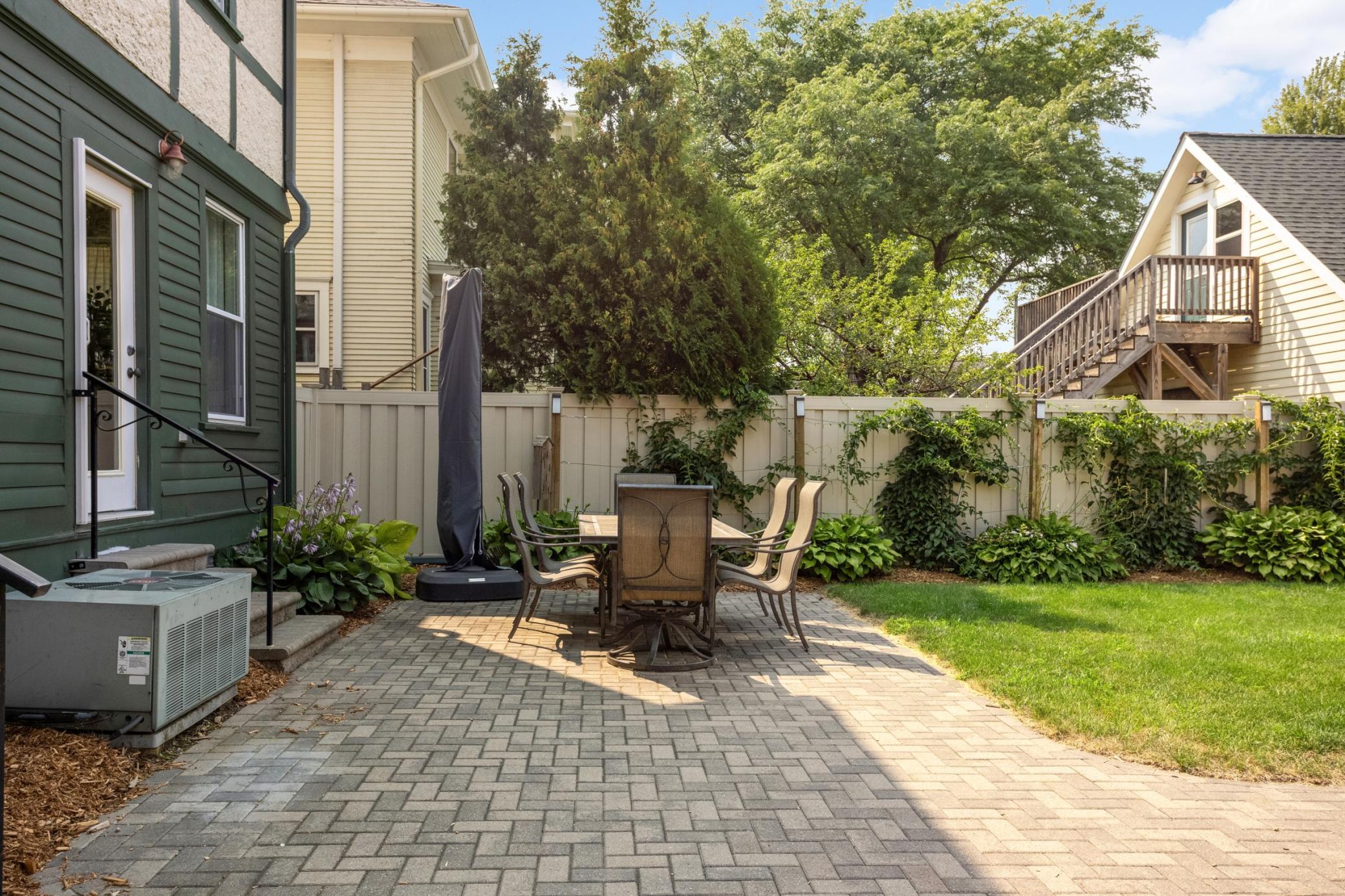 Nice stone paver patio