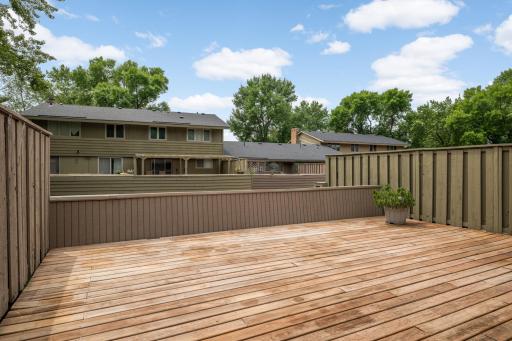Newer decking and rubber roof over two car garage in 2020