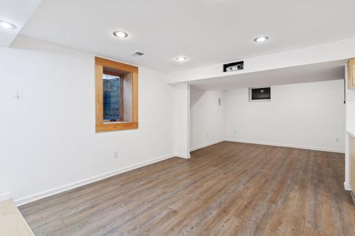 Lower Level Family Room with Egress Window