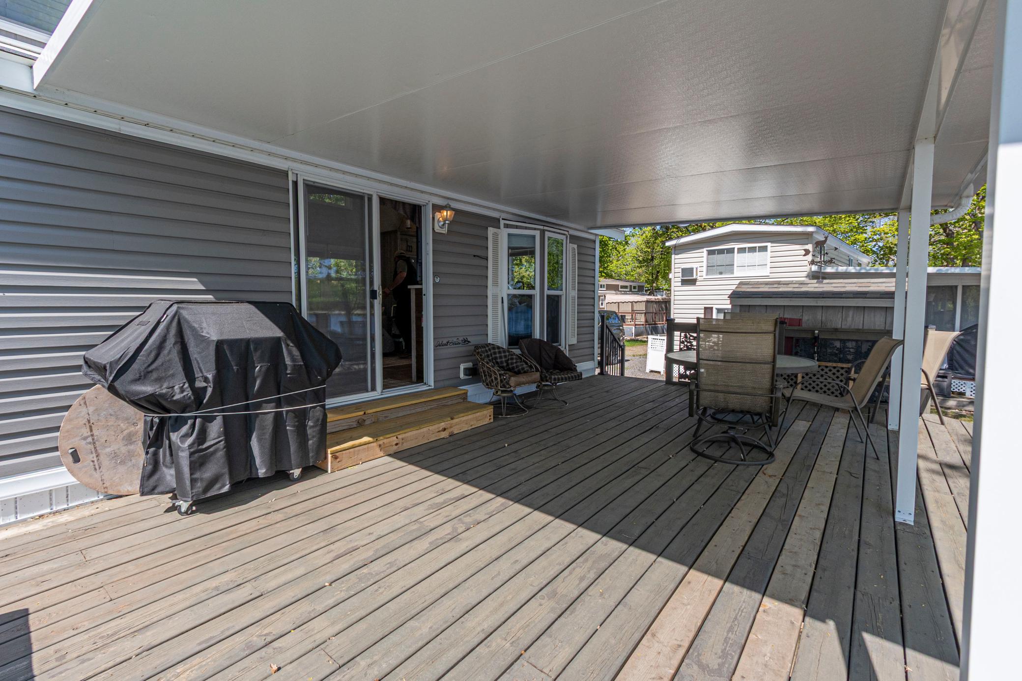 Covered Lakeside Deck