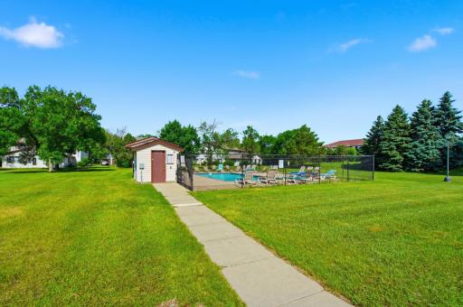 Awesome green space for picnics and access to 2 community pools.