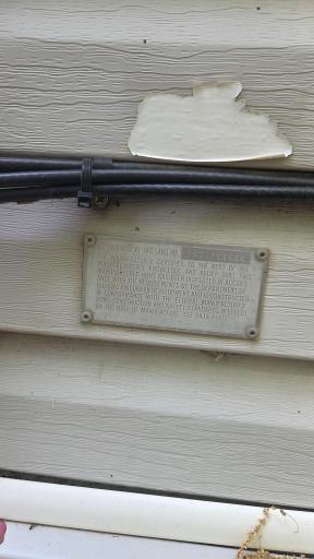 Hud Tag on exterior of home