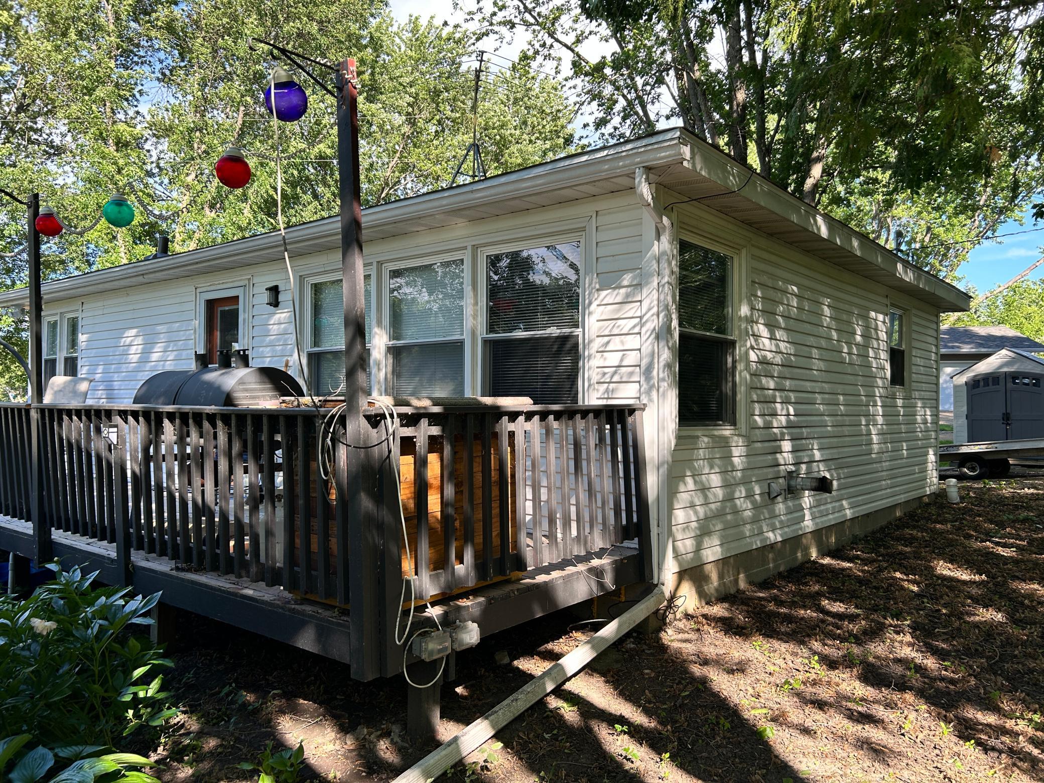 this view is from the southwest corner of the home.
