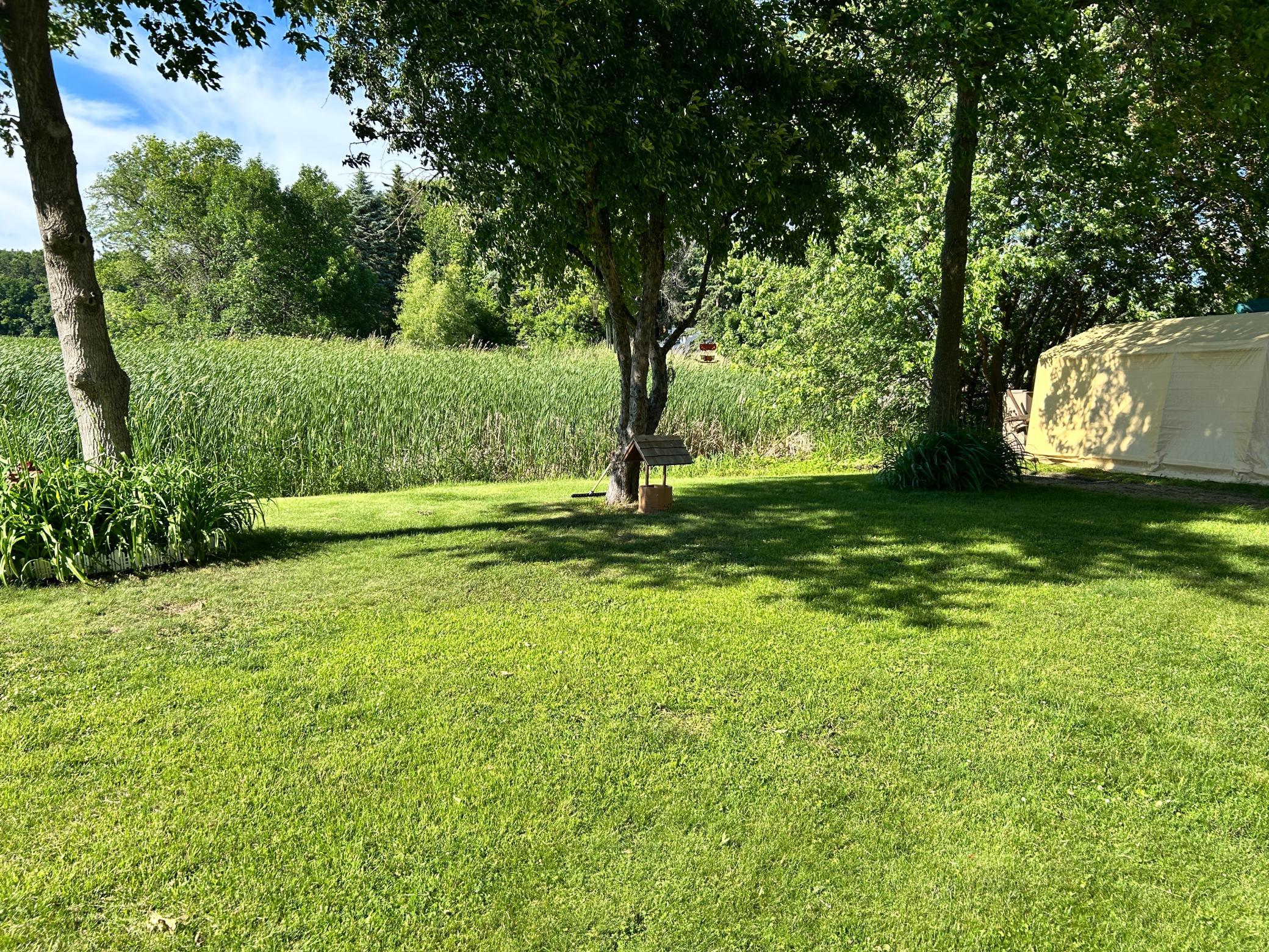 The view to the north of the deck which provides ample room for entertaining.