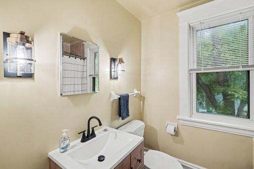 Full bathroom upstairs, also fully renovated
