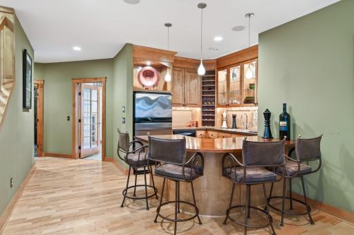 Thoughtfully designed for effortless entertaining, the lower-level wet bar creates the perfect gathering place for family and friends.