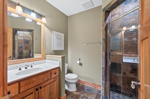 Spa like 3/4 bathroom in the lower level!
