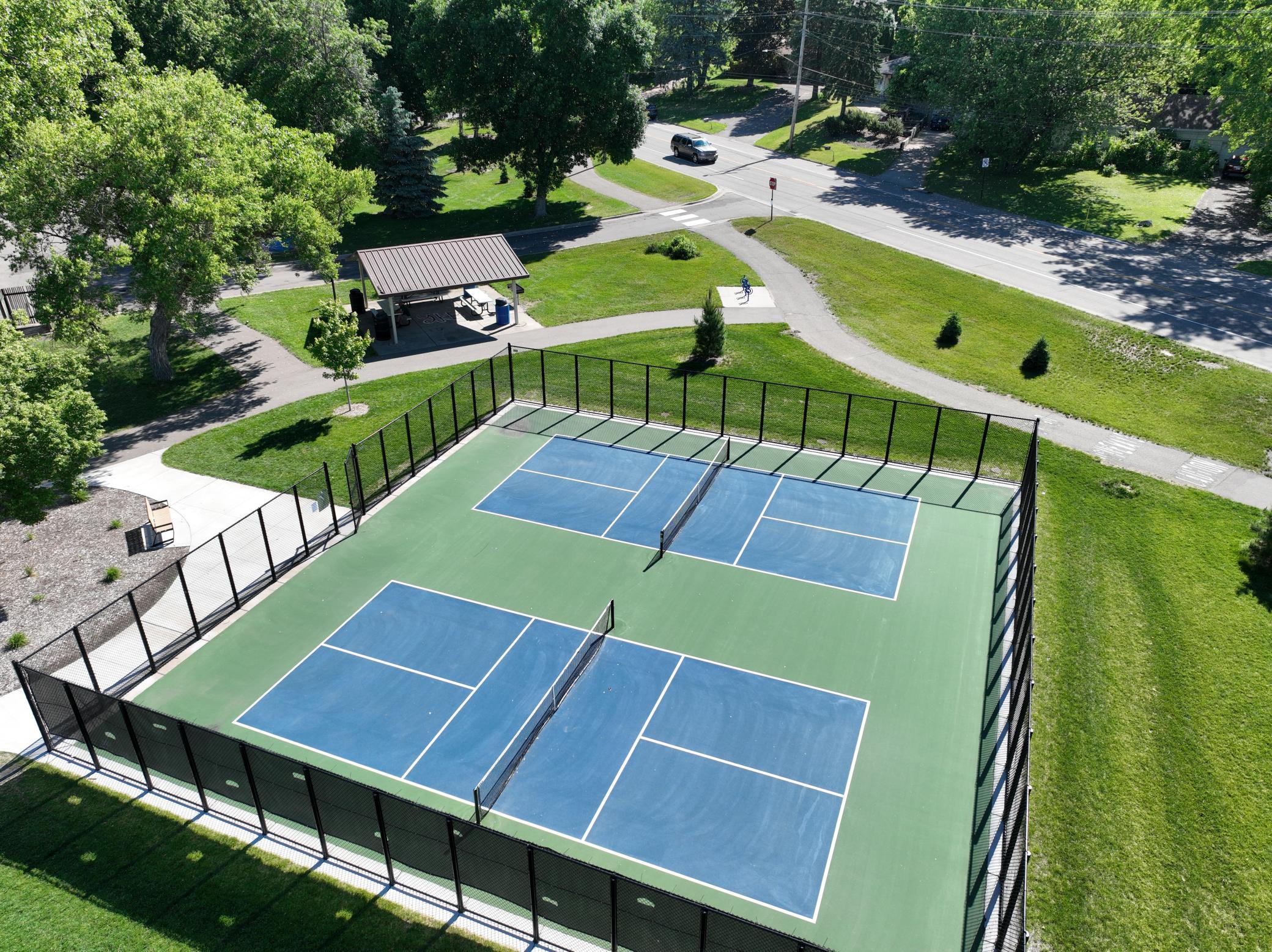 PICKLEBALL courts at Moore Lake Park