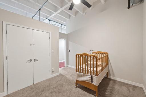 Standing in the corner of the second bedroom you can appreciate the amount of storage provided.