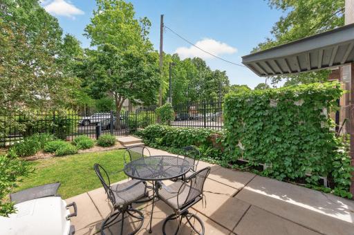 Views from the private and secured outdoor patio with covered entrance into the condo.