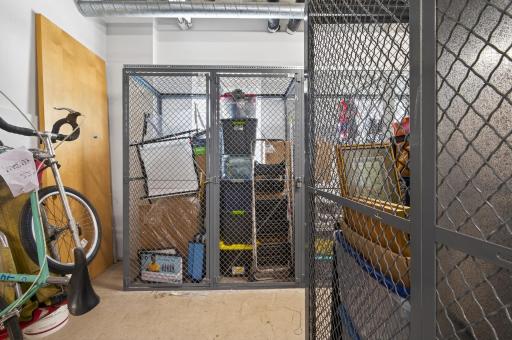 Extra deep storage locker allows for secured storage for outdoor items, seasonal items, or those "use every once in awhile" things.