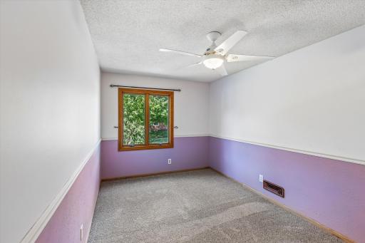 Ceiling fans in upstairs bedrooms keep air moving