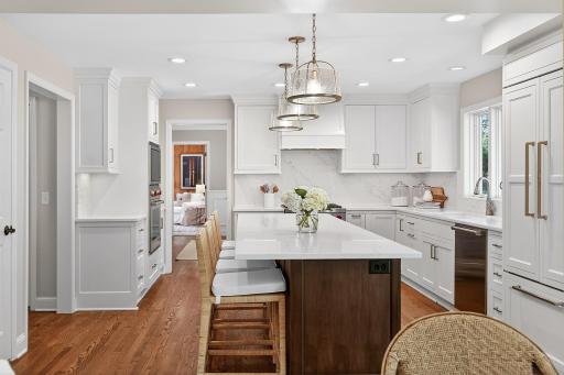 Kitchen Features High End Wolf, Sub Zero and Cove Appliances