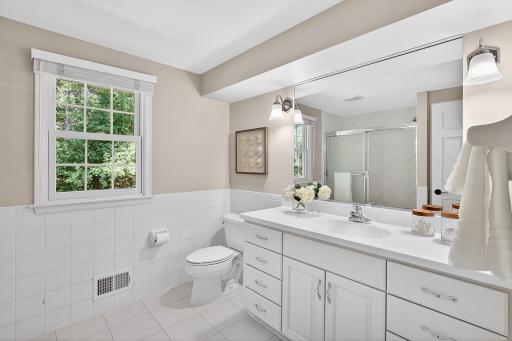 Upper Level Main Bathroom with Tub /Shower Enclosure