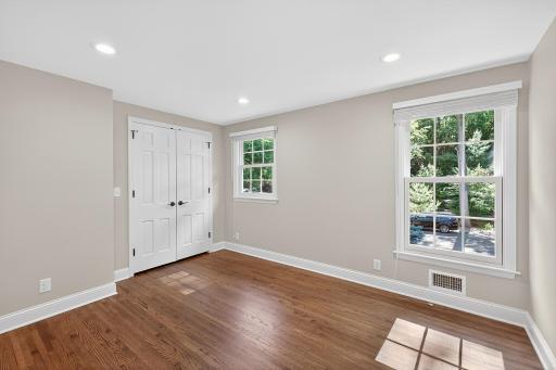 Third Bedroom on Upper Floor - Hardwood Floors and Stunning Views Out Every Window