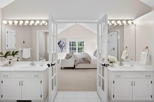 Two Separate Vanities in Primary Bathroom