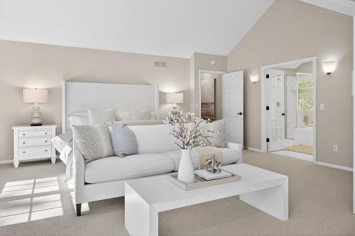 Primary Suite Can Easily Accommodate King Sized Bed and Additional Furniture