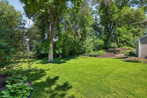 Beautiful grounds - check out the pink peony bushes close to the patio!