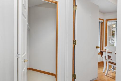 Hard to tell but there is a mudroom closet between the garage and kitchen. So convenient!