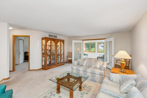 Upper level offers so roomy! French doors to sunroom are a nice feature open or closed!
