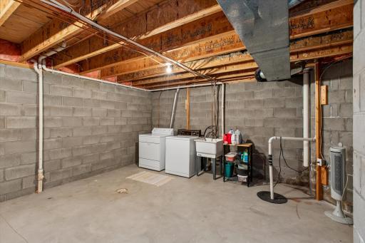 Extra-large fourth level houses mechanicals, laundry and an endless supply of storage. Large enough open space to finish if you choose!