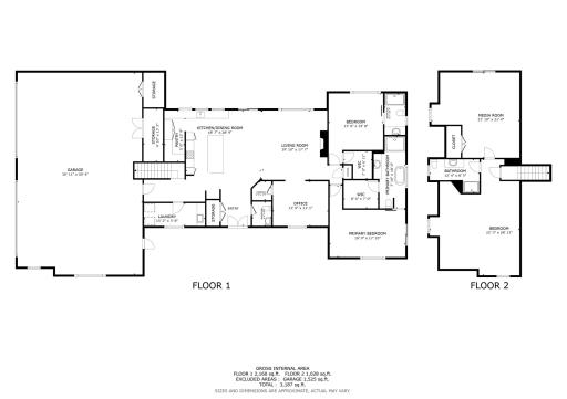 The thoughtfully designed floor plan offers over 3,300 square feet, creating an ideal blend of comfortable living and functional space.