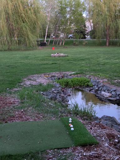 Practice your chipping game in the backyard