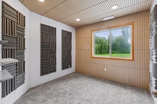 Recording Studio could be easily used as an office/workout room