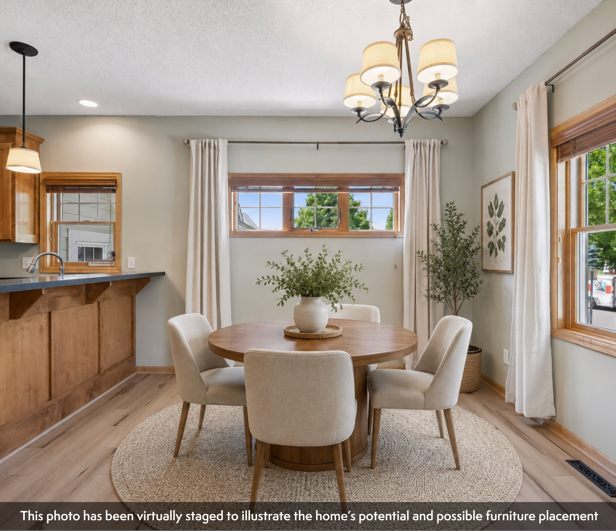 This photo been virtually staged to illustrate the home’s potential and possible furniture placement.
