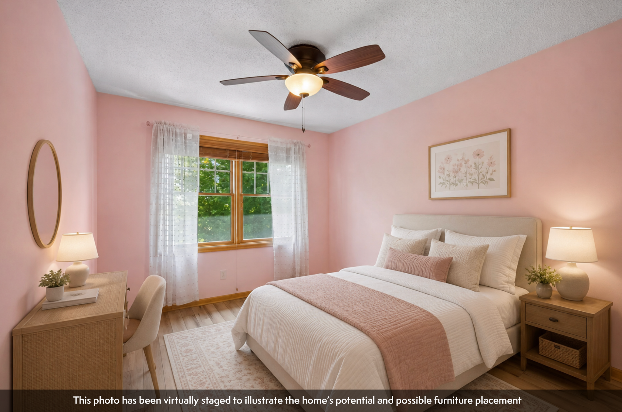 This photo been virtually staged to illustrate the home’s potential and possible furniture placement.