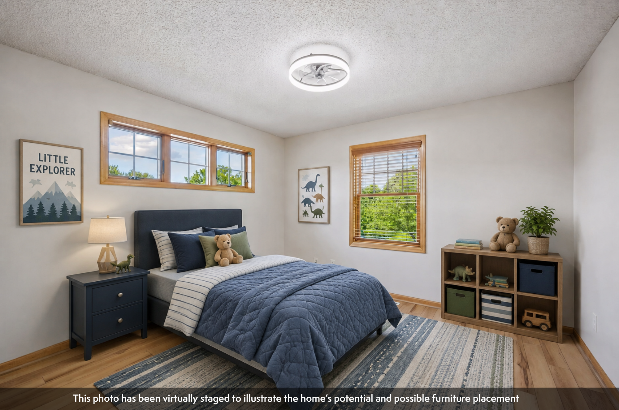 This photo been virtually staged to illustrate the home’s potential and possible furniture placement.