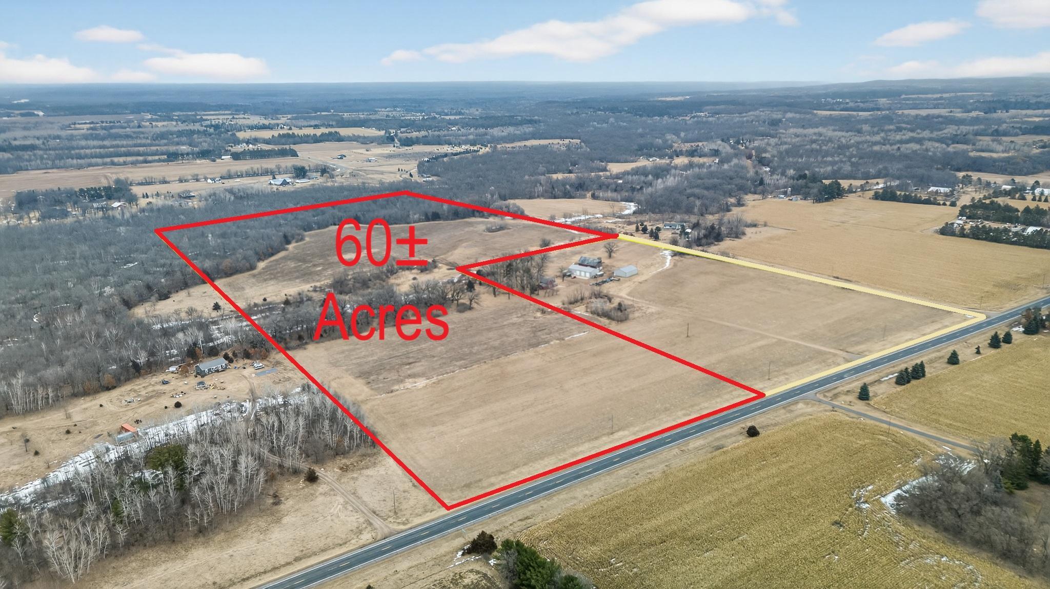 This property offers flexible purchase options, including all 60 acres (MLS #7085858), the back 40-acre parcel (MLS #7068608), or the front 20-acre parcel (MLS #7059076).