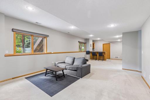 So many possibilities for this space! Add a sectional for cozy movie watching and a game table for entertaining.