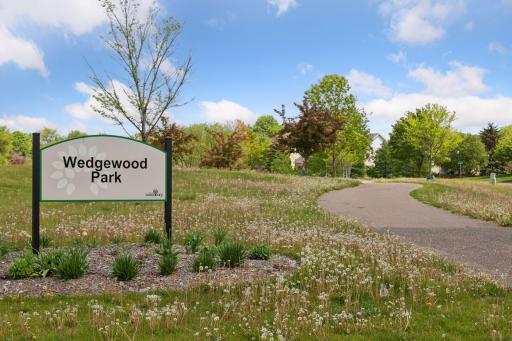 Walking trails lead to the trails throughout Woodbury.
