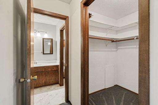 Primary BR Walk-In-Closet and Walk-Through to Bath