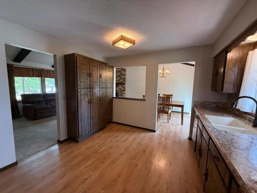 Wall Pantry and Window Pass-Thru for High Functionality and Openness in Kitchen!