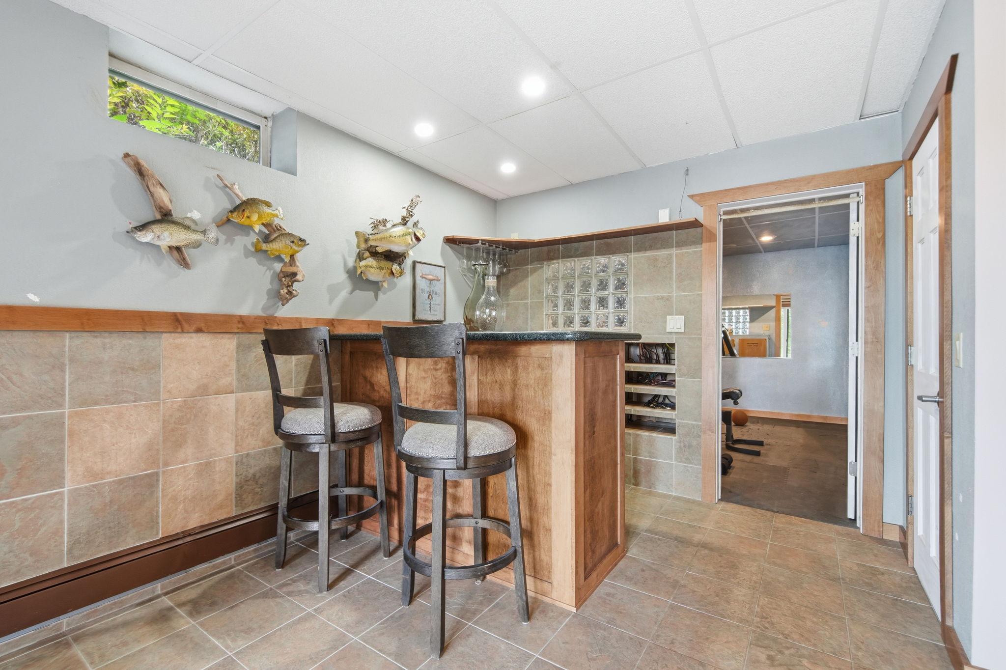 Lower level bar.