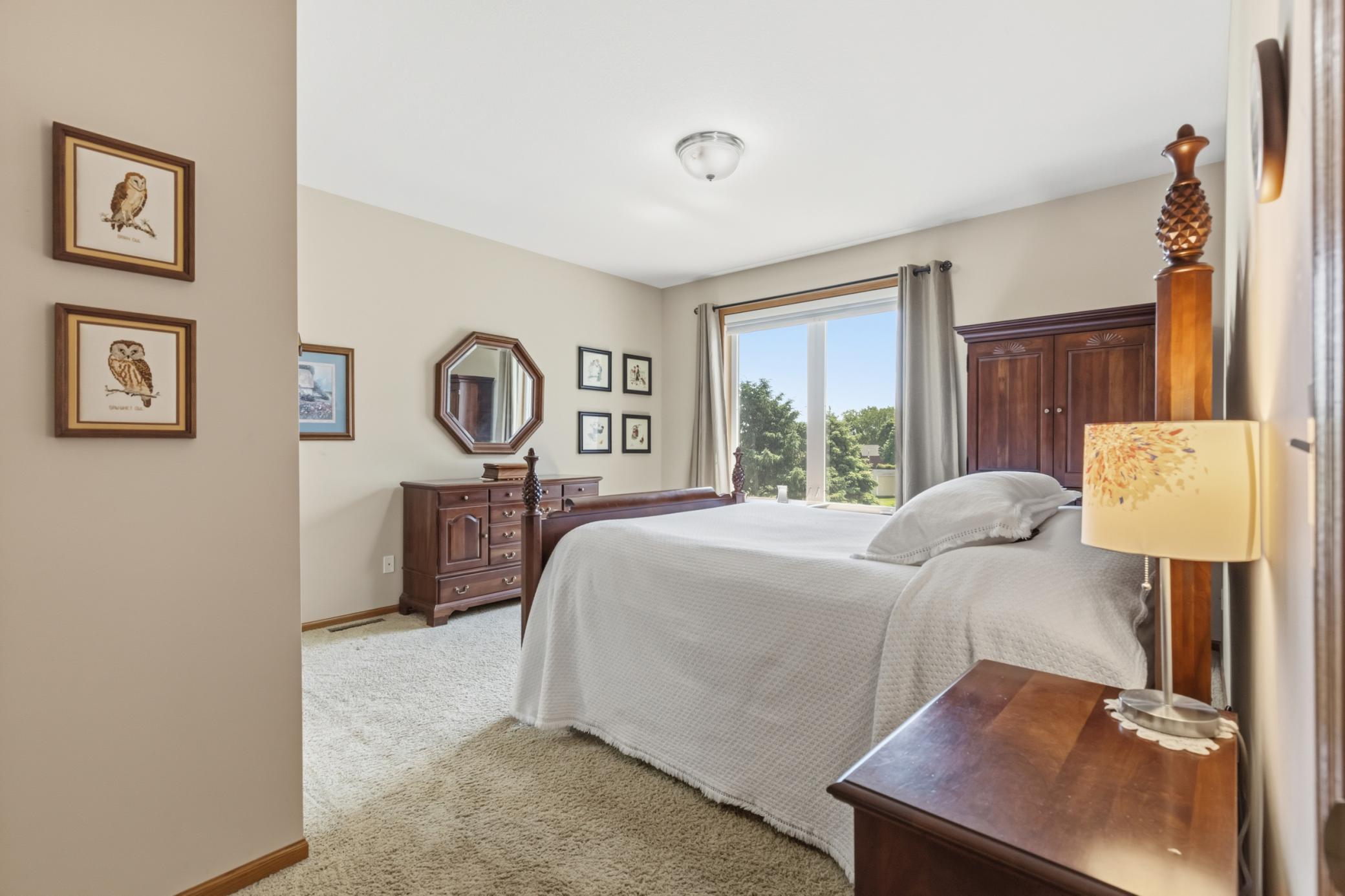 Spacious Main Level Owner's Suite with Private East Views.