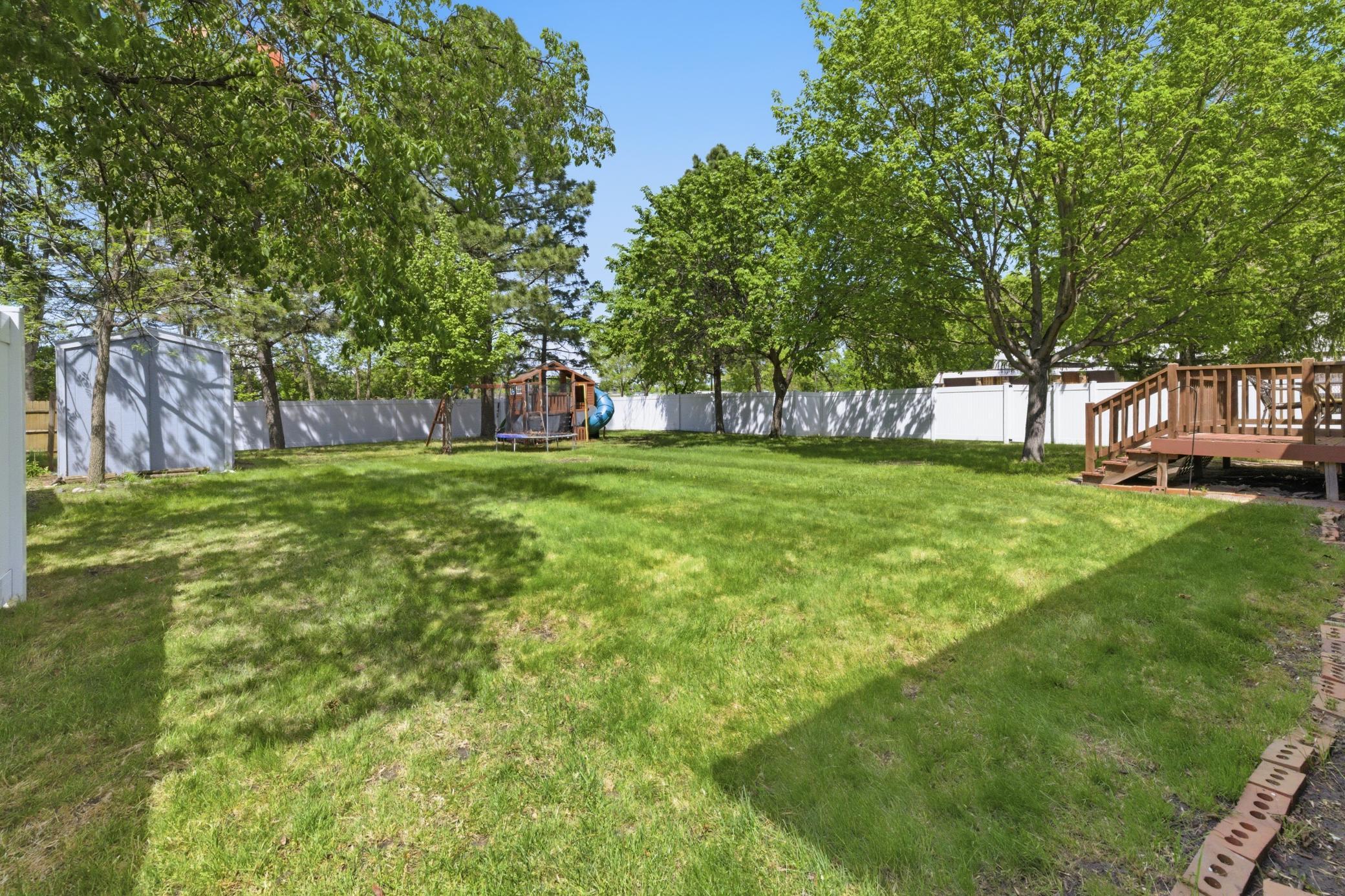 Partial Fenced Yard