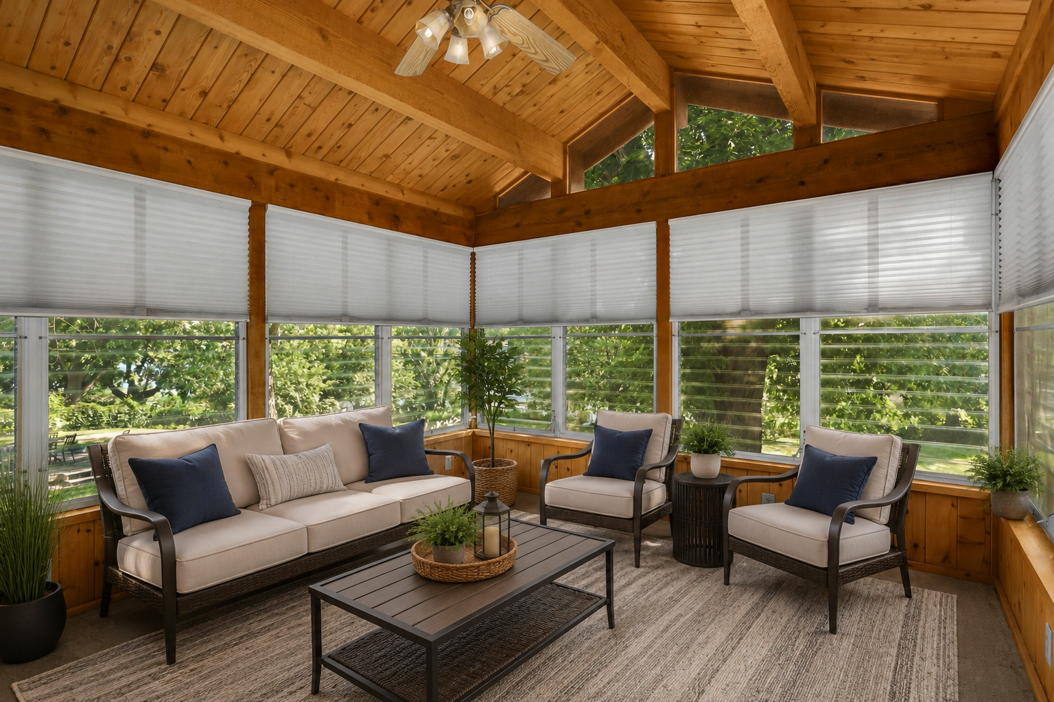Sun porch - virtually staged