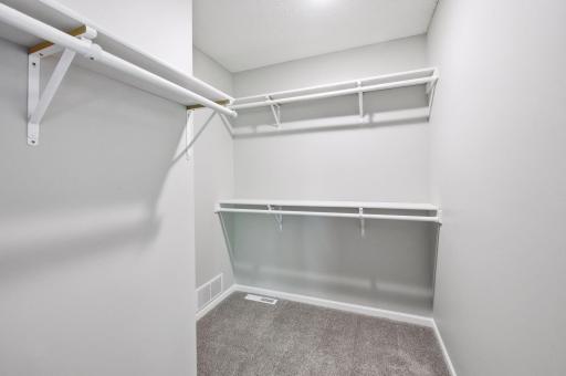 Spacious walk-in closet in the owner's suite