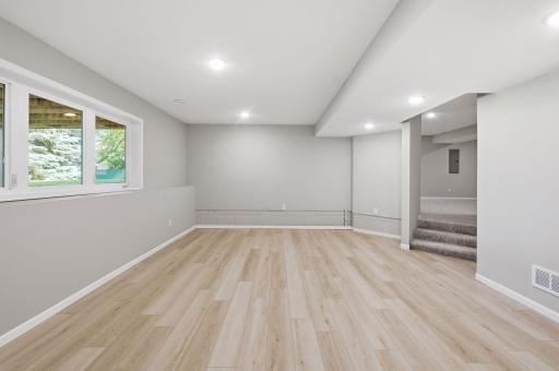 Another view of the rec area leading to the family room