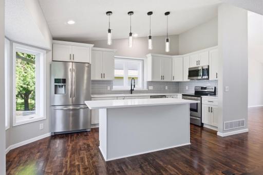 Love this picture. Shows off all the beauty of the kitchen